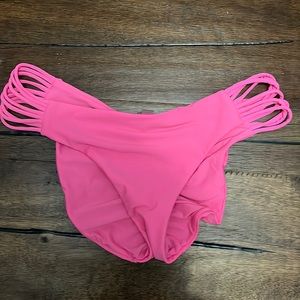 HOT PINK PILYQ ROUCHED BOTTOMS